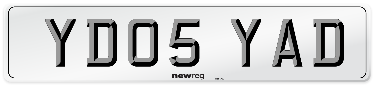 YD05 YAD Number Plate from New Reg